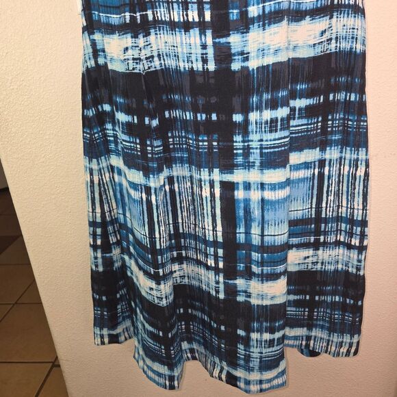 Pendleton Laura Dress Blue Pattern Fit & Flare Size 8 Side Zipper - Picture 4 of 9